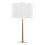 Cosmo 28" Glam Metal Table Lamp in Antique Brass and White Linen by LumiSource B202P224190