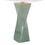 Curvo Square Contemporary 27" Ceramic Table Lamp in Sage Green Ceramic, Gold Metal, and White Linen by LumiSource B202P224194