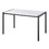 Fuji Contemporary Dining Table in Black Metal with White Wood Top by LumiSource B202S01124