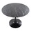 Pebble Modern Table with Black Metal Base and Black Marble Veneer Table Top by LumiSource B202S01127