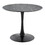 Pebble Modern Table with Black Metal Base and Black Marble Veneer Table Top by LumiSource B202S01127