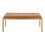 Fuji Contemporary Bench in Gold Metal and Camel Faux Leather by LumiSource B202S01157