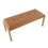 Fuji Contemporary Bench in Gold Metal and Camel Faux Leather by LumiSource B202S01157