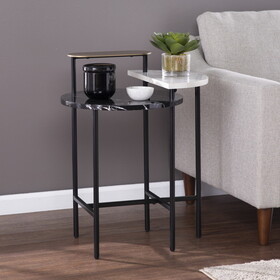 Arcklid Faux Marble End Table w/ Storage B20479069