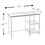 Layton Metal/Glass Student Desk - White B20479324