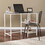 Layton Metal/Glass Student Desk - White B20479324