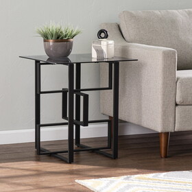 Clanlin Glass-Top Accent Table B20479779