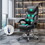 Massage Reclining Office Chair with Footrest, High Back Computer Chair Home Desk Ergonomic Executive Office Chair with Armrests, Adjustable Height. B205P203798