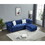 Reversible Sectional Sofa 4 Seater Oversized Convertible L Shaped Couch Velvet Sofa couch B205S00004