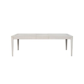 Expandable Leg Tablewith Metal Inlay - Vanilla B2699P310415