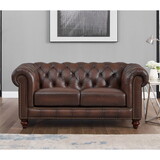 Alton Bay Top Grain Leather Loveseat B2705P211738