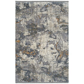 Modern, Abstract, Cut Pile 5'3" x 7'3" Rectangle Area Rug B2708P212908
