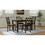 Wallace & Bay Velvety Brown 5 Piece Dining Table Set B2709P212263