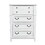 Wallace & Bay Coastal White 5-Drawer Chest B2709P212271