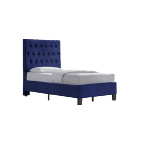 Wallace & Bay Luma Blue Twin Upholstered Bed B2709P212280