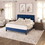 Wallace & Bay Luma Blue Cal King Upholstered Bed B2709P212288