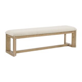 Wallace & Bay Clove Brown Upholstered Dining Bench B2709P212355