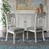 Gray Slat Back Dining Chairs, Set of 2 B2709P212359