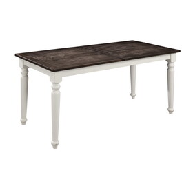 Wallace & Bay Mountina Brown and White Gathering Dining Table with Leaf B2709P212382