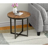 Wallace & Bay Faro Brown Round End Table B2709P212415