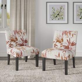 Red Floral Accent Chair B2709P212460