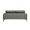 Wallace & Bay Onyx Gray Leather Loveseat B2709P212475