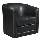 Wallace & Bay Little Black Swivel Accent Chair B2709P212487