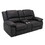 Wallace & Bay Marshall Black Reclining Console Loveseat B2709P212494