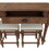 Wallace & Bay Ludin Brown Console Table with 3 Stools B2709P212558