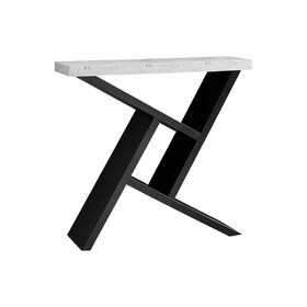 Accent Table, Console, Entryway, Narrow, Sofa, Living Room, Bedroom, Grey and Black Laminate, Contemporary, Modern B2710P219023