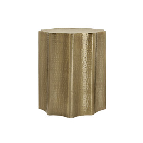 Accent Table, Drum, Side, End, Nightstand, Lamp, Living Room, Bedroom, Gold Metal, Contemporary, Modern B2710P219442