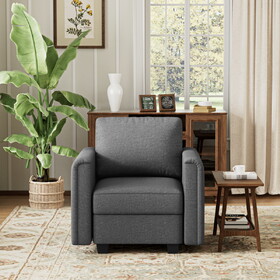 Modular Sectional Sofa with Storage Seat Upgrade Convertible Sofa Couch for Living Room/Deep 27" Ottoman/Memory Foam Cushion B2716P236646