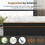 King Mattress, 10 inch Plush Hybrid Mattresses with Memory Foam, Fiberglass-Free Mattress in a Box, Individual Pocket Spring-Motion Isolation-Edge Support,CertiPUR-US Certified