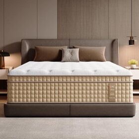 Queen Mattress 12 inch, 7-Zone Contouring Bed in a Box,Firm Hotel Collection Hybrid Mattresses with Extra Lumbar & Shoulder Support B2716P404415