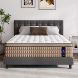 14 inch King Mattress - Hotel-Collection Hybrid Mattress with Gel Memory Foam & Pocket Springs, Comfortable Modern Bed Furniture B2716P415512