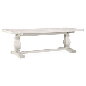 Caleb 94" Dining Table Distressed Ivory B2723S00004