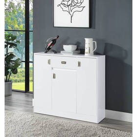 ACME Pagan White High Gloss Finish Server