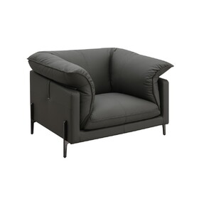 ACME Tadi Black Top Grain Leather Chair