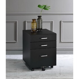 Tennos Black & Chrome Finish Cabinet B2726P277143