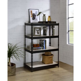 Decmus Natural & Black Finish Bookshelf B2726P282407
