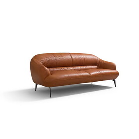 Leonia Cognac Leather Sofa