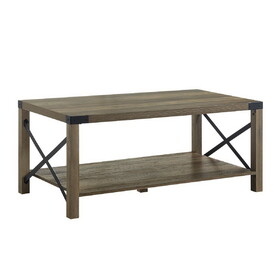 Abiram Rustic Oak Finish Coffee Table B2726P288768