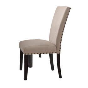 Nolan Linen & Salvage Dark Oak Finish Side Chair (Set of 2) B2726P288779