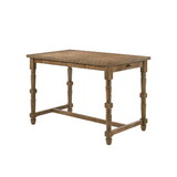 Farsiris Weathered Oak Finish Counter Height Table B2726P255311