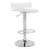 Rania Clear & Chrome Finish Adjustable Stool w/Swivel B2726P338127