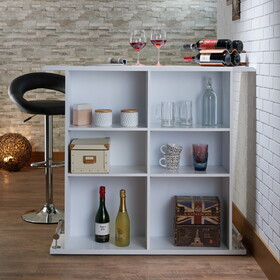 Kite White High Gloss Finish Bar Table B2726P339285