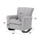 Denzell Light Gray Linen Rocking Chair B2726P345940