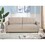 Transitional Button Tufted Loveseat Sofa, Rolled Arm with Nailhead Trim Polyester Fabric 2-Seater Couch, Solid Pine Frame Round Rubber Legs for Living Room, Multi Colors Option