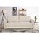 Transitional Button Tufted Loveseat Sofa, Rolled Arm with Nailhead Trim Polyester Fabric 2-Seater Couch, Solid Pine Frame Round Rubber Legs for Living Room, Multi Colors Option