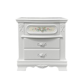 Traditional Bedroom Furniture Two Drawers Nightstand White Finish 1pc B2741P322305